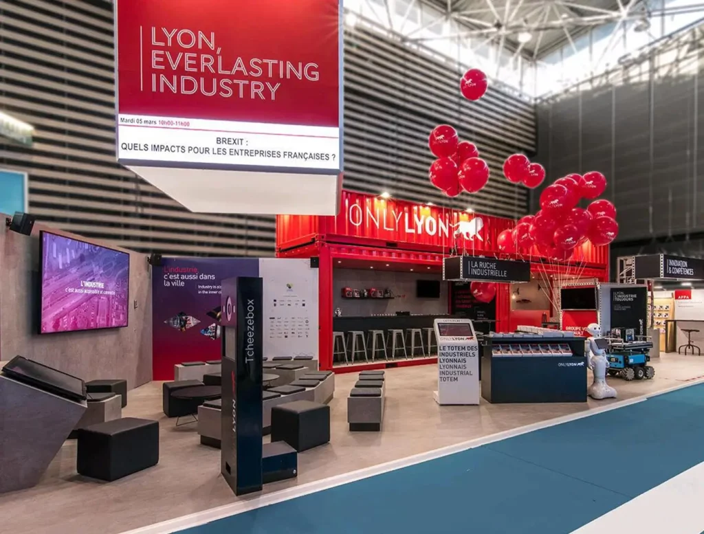Définition des objectifs marketing d’un stand sur salon professionnel avant installation d’une animation photo.
